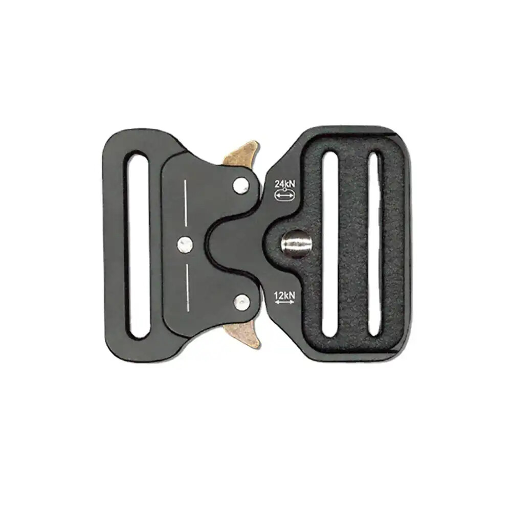 Quick Release Buckle Tactical Belt Buckle Set Zinc Metal Male Belt Silver Buckle