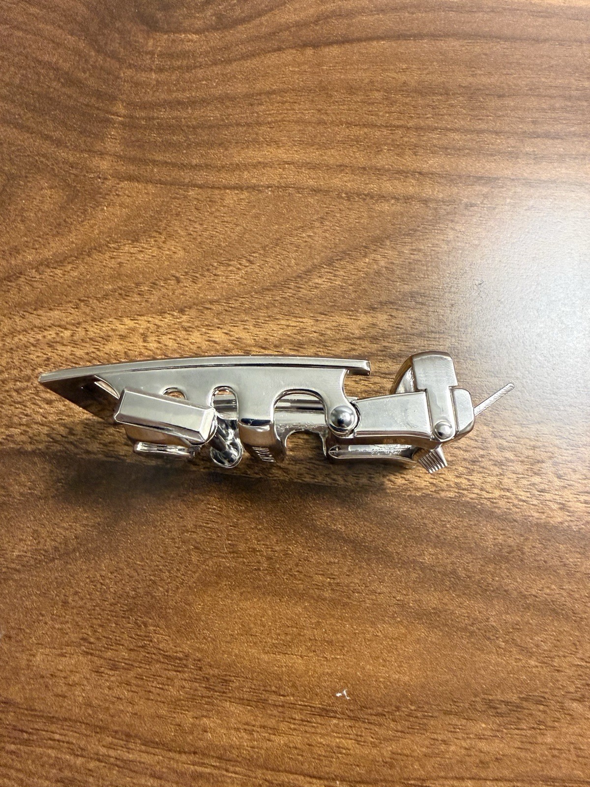Anson Adjustable Belt Buckle 1.5” Traditional Silver – Nickel Free