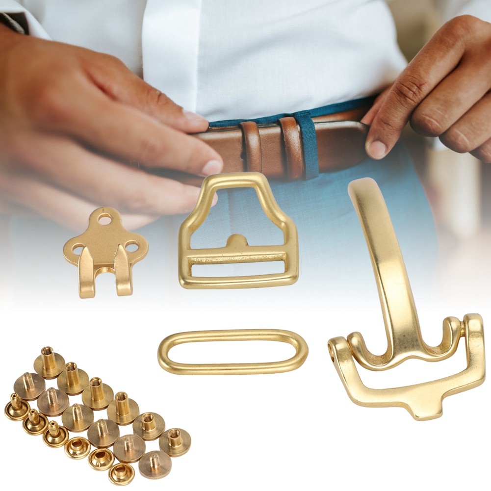 High Quality Brass Belt Buckle Set For Waist Belt Accessories