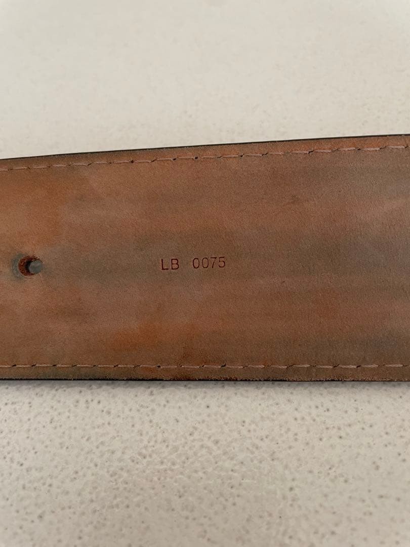 Louis Vuitton Metal Buckle Belt Travel Requisite design Used From Japan
