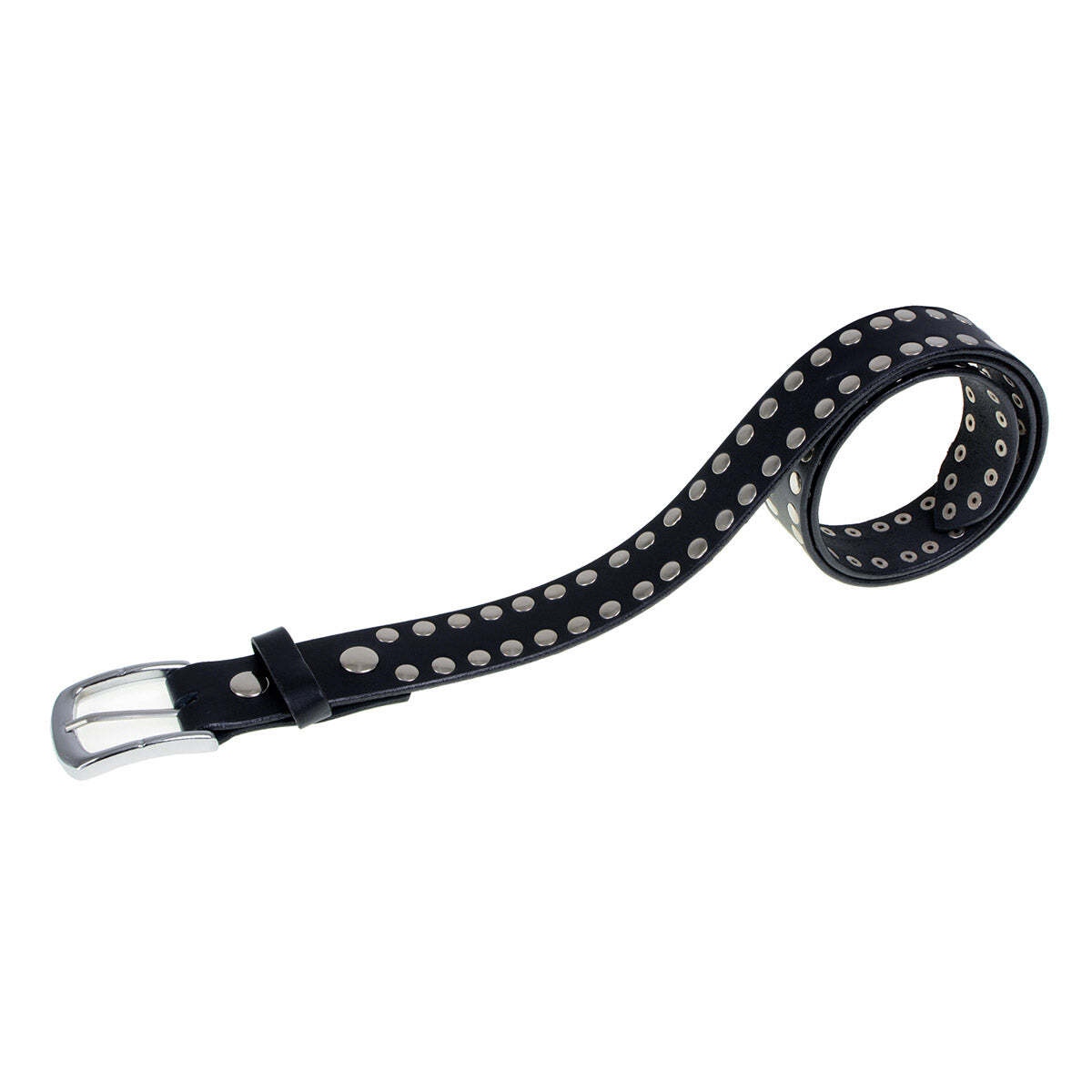 Milwaukee Leather MP7100 Men&rsquo;s Studded Genuine Leather Belt for Biker w/ Buckle