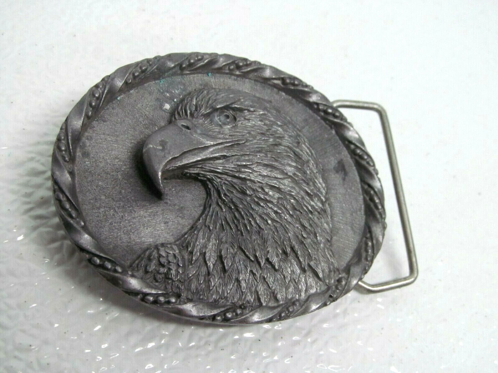 Belt Buckle 1992 Colorado Silver Star Eagle Made in USA