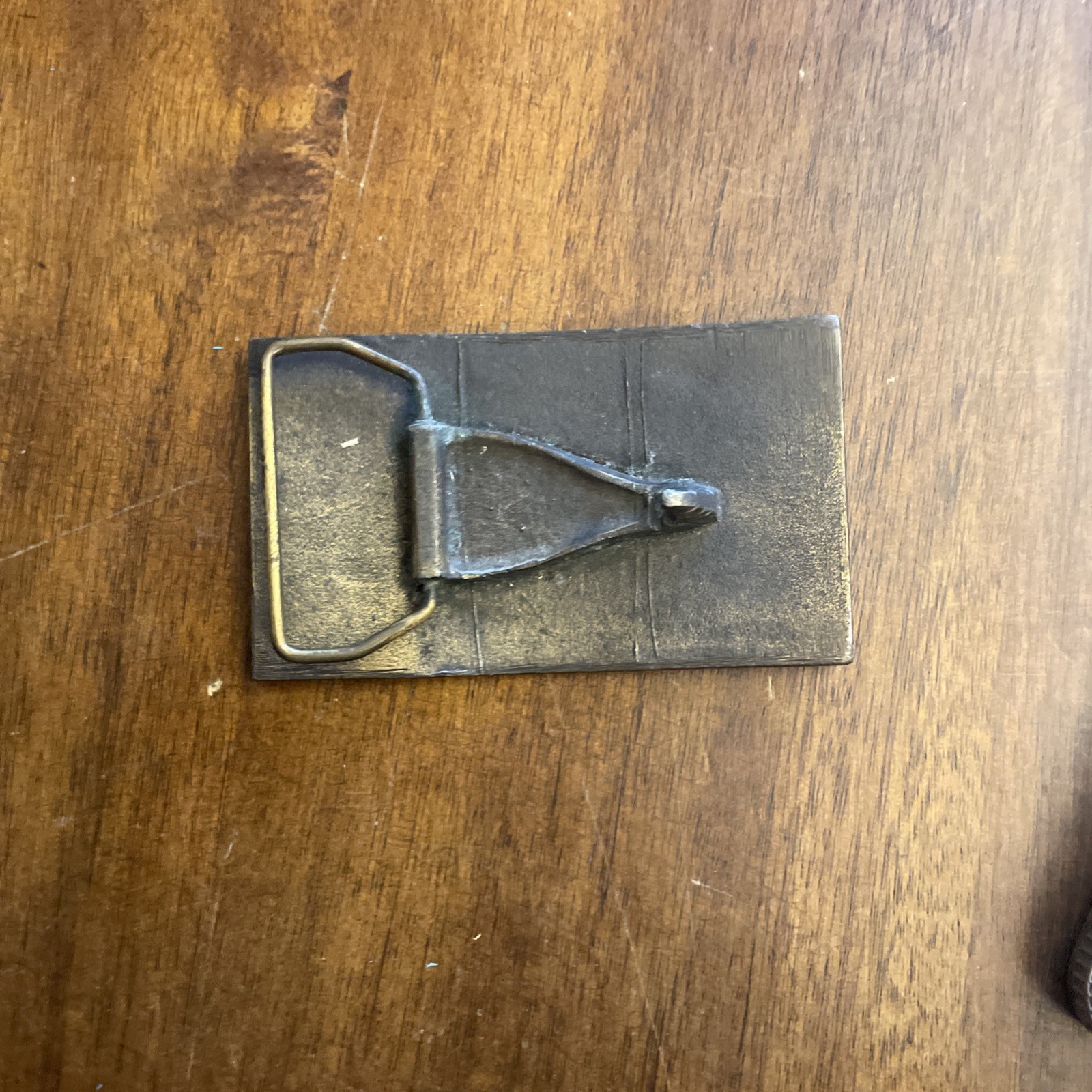 VINTAGE COLT REVOLVERS BRASS BELT BUCKLE ~ ANTIQUE FINISH