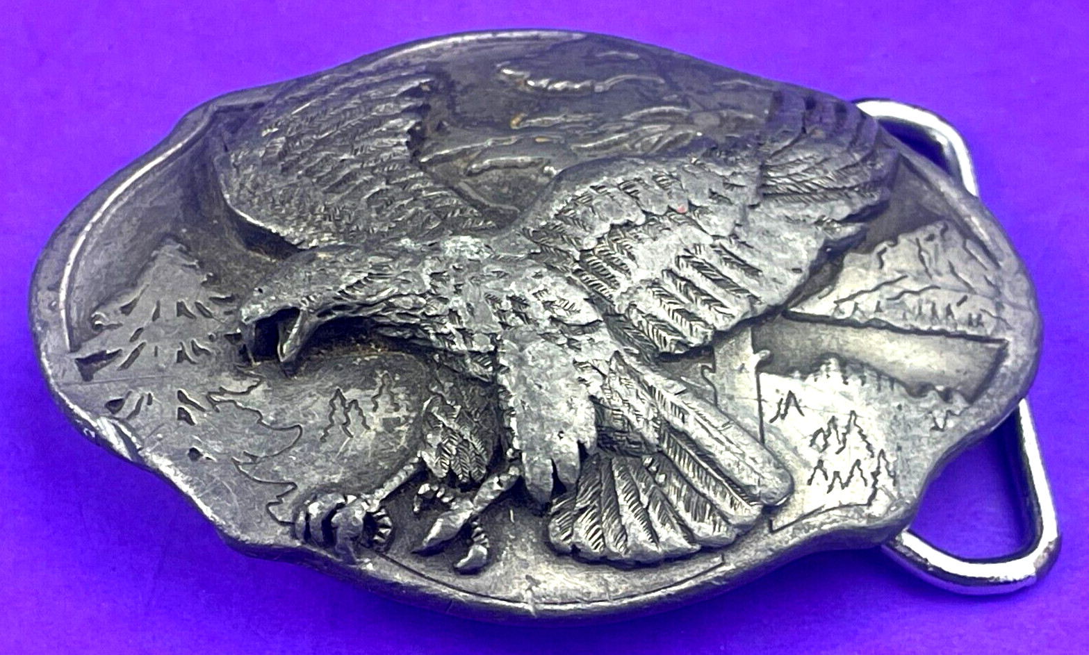 SOARING EAGLE Belt Buckle and Brass Ski Boot 2 buckles ARROYO GRANDE PEWTER jn
