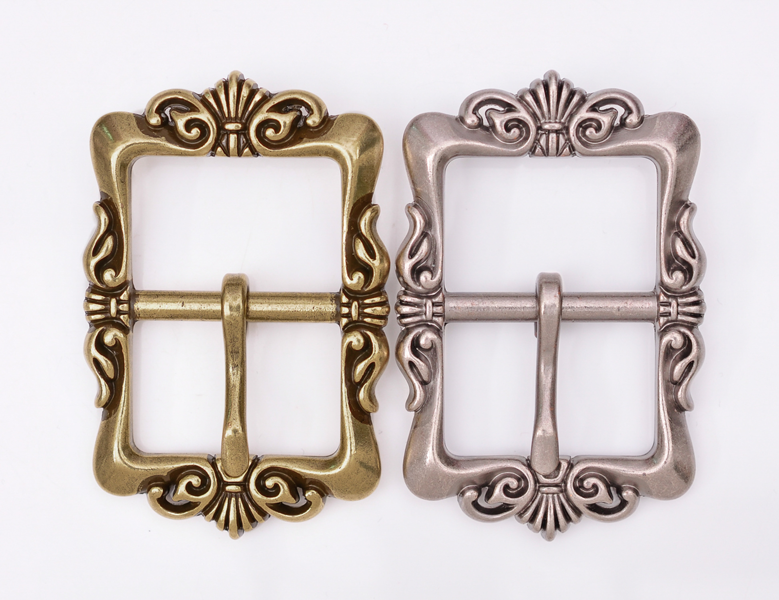 Heavy Duty Flower Pin Center Bar Belt Buckle for Leather Belt Fit 33mm Strap