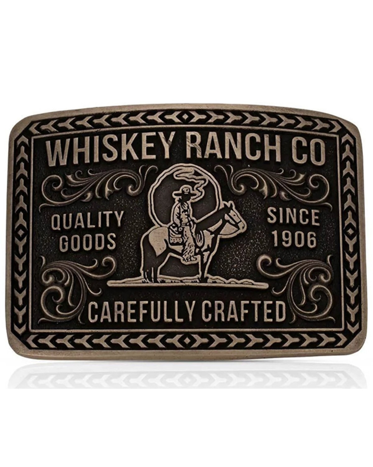 Montana Silversmiths Heritage Rider Whiskey Ranch Belt Buckle – A1067WR
