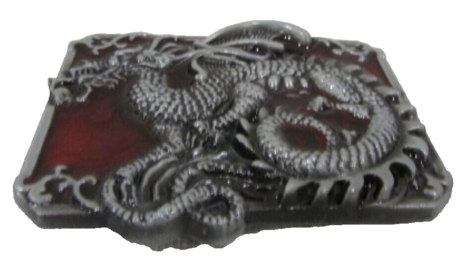 Red Dragon Punk Belt Buckle