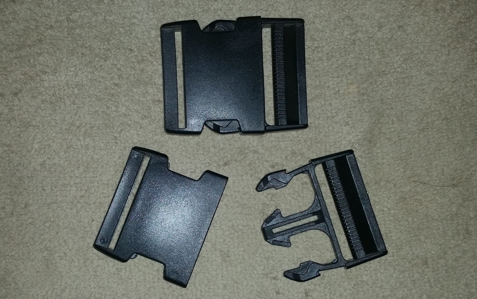 BLACK PLASTIC BELT BUCKLE 50mm – NEW MADE – GREAT FOR BELTS & CAMPING MILITARY