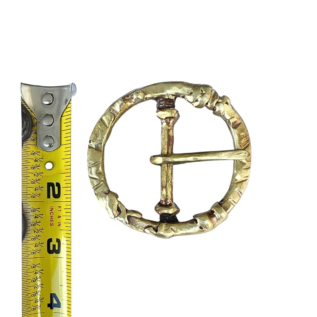 Handmade Solid Brass Belt Buckle USA | 1.5&Prime; « PEGASUS » Retro Artisan Buckle Men