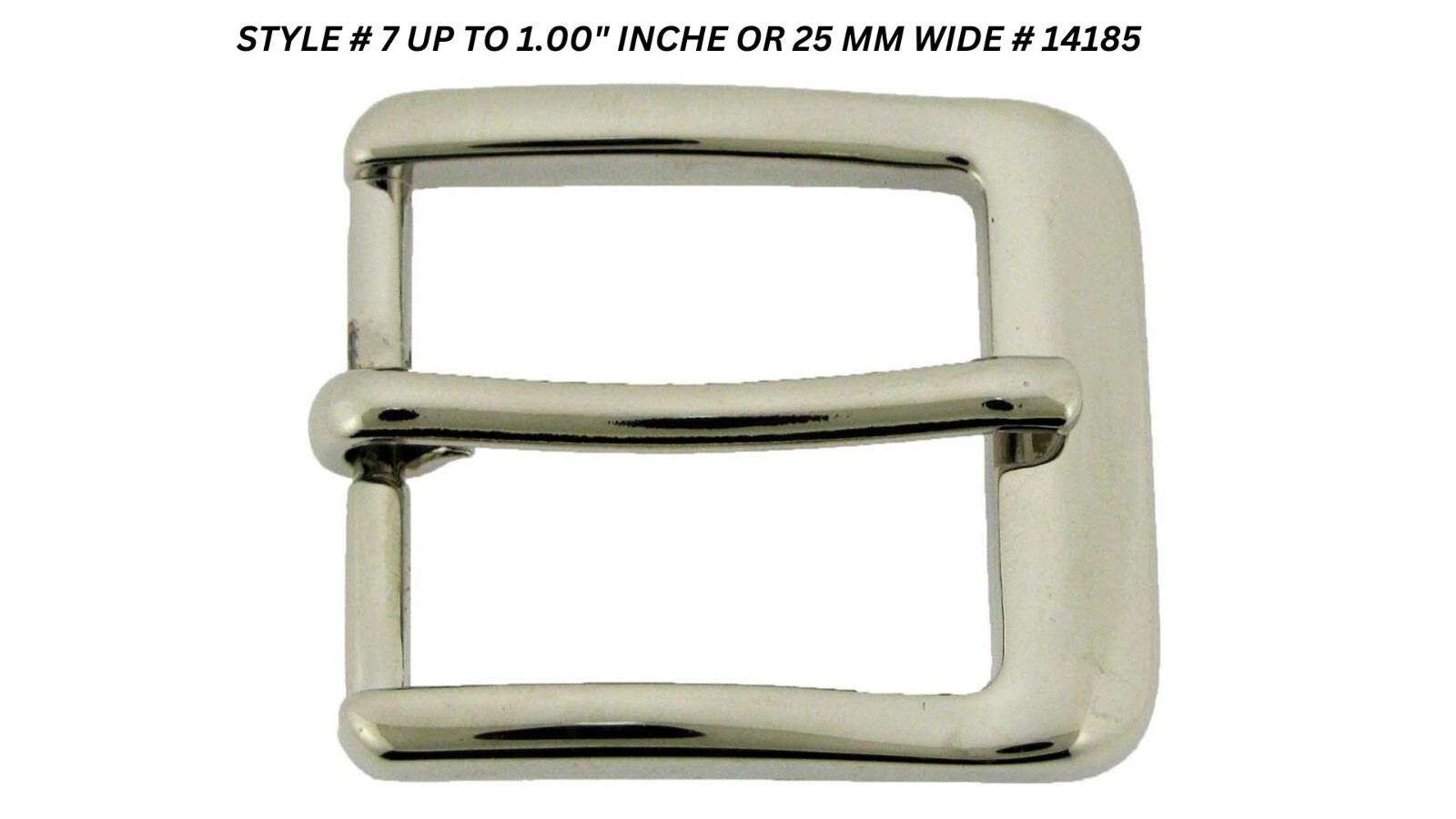 Pin Belt Buckles for Men&rsquo;s Fits 1.0″ inch 25mm Belt Watch Anti Allergic Silver