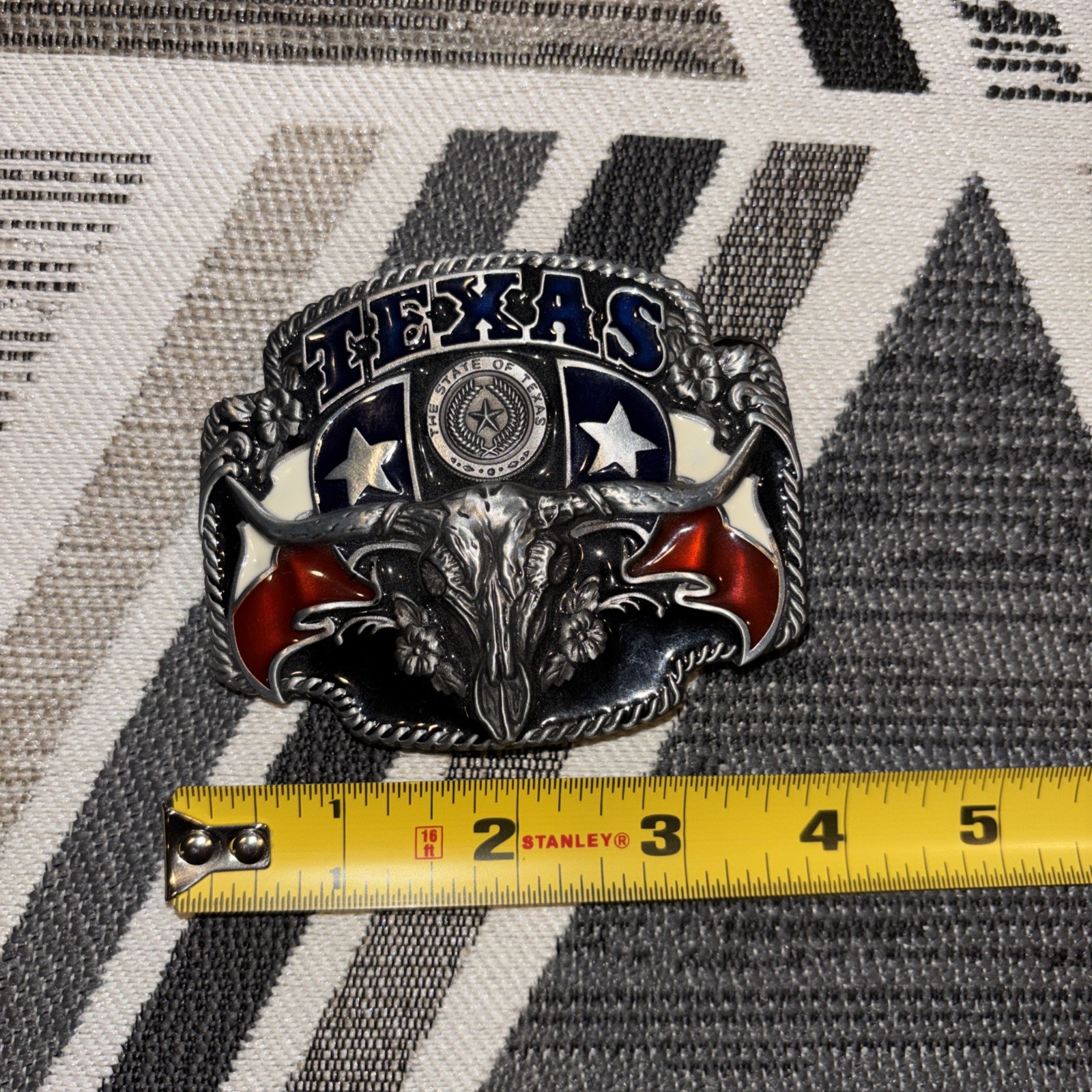 Texas State Flag Metal Fashion Belt Buckle