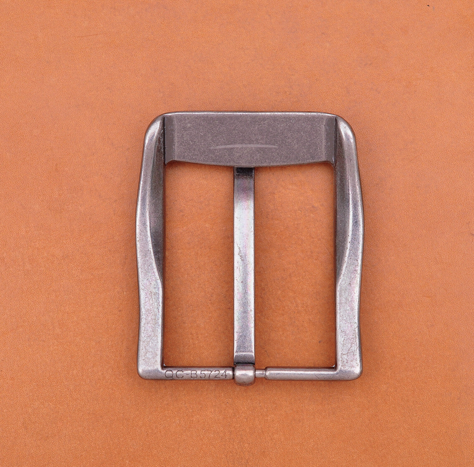 40mm Antique Silver Casual Men Pin Waist Leather Single Prong Clips Belt Buckle