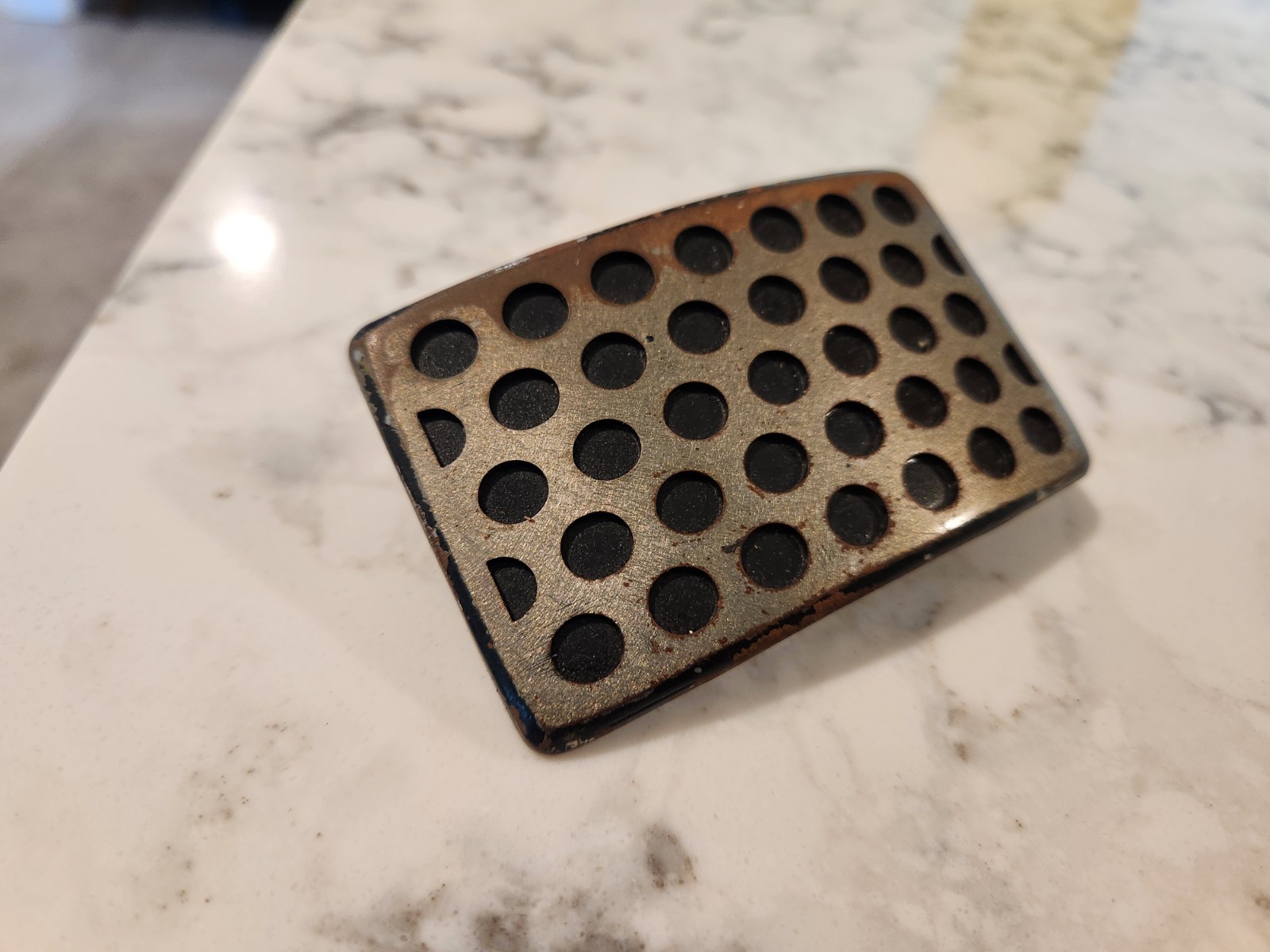 Foster Weld Belt Buckle Unique Modern Industrial Artisan Metal 2007