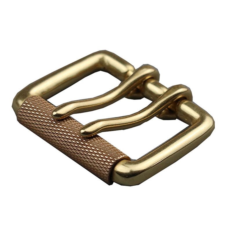 Heavy Duty Solid Brass Double Prong Roller Belt Buckle Fits 1.5&Prime; (38mm) Wide