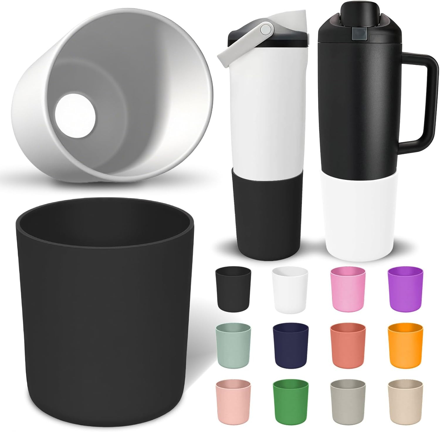 2 Pack Higher Silicone Boot for Owala Water Bottle 30Oz & 40Oz Freesip Sway & Tu