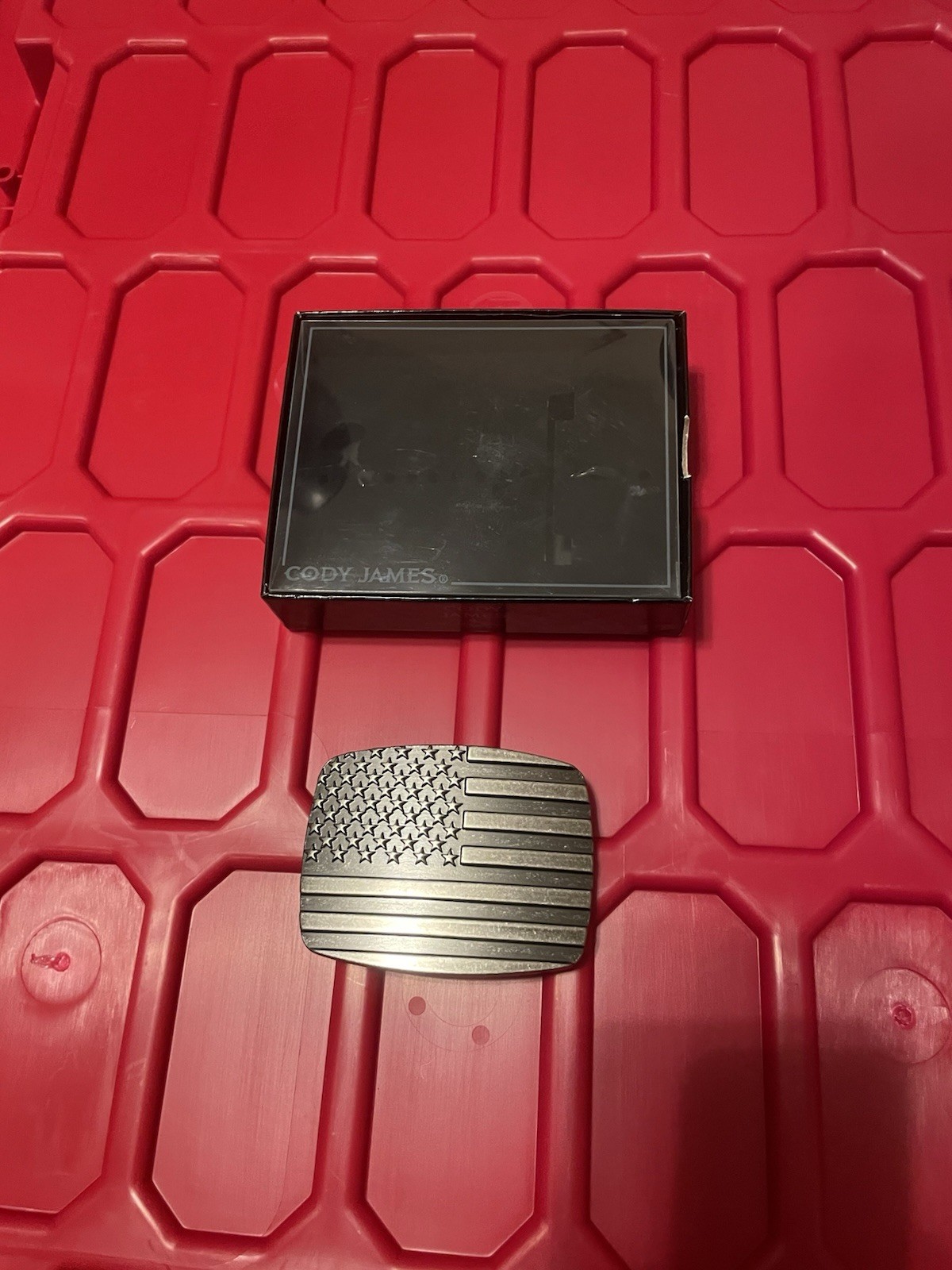 Cody James Belt Buckle Men&rsquo;s American Flag Patriotic Silver Western USA 4&Prime;x2.5&Prime;