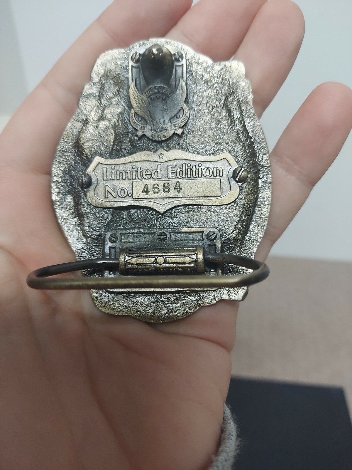 Vtg American Bicentennial Limited Edition Belt Buckle USA Patriotic Buckle Co