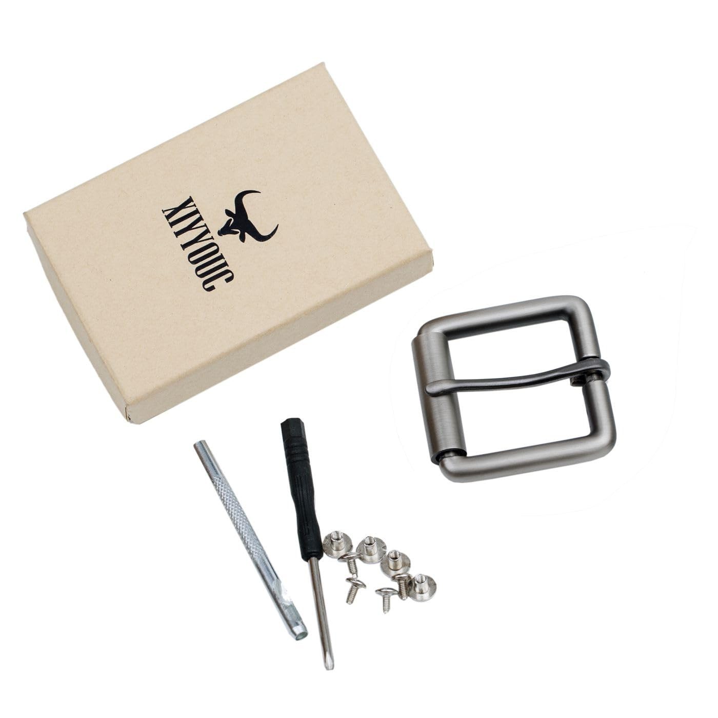 Heavy Duty 1.5&Prime; Belt Buckle Replacement – Roller Single Pin Accessories, 38mm-40