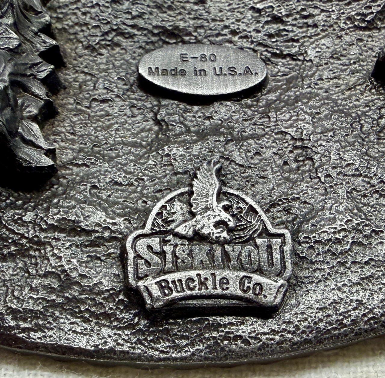 Belt Buckle – I love Country Music | Made by Siskiyou Buckle Co. 1988 Vintage