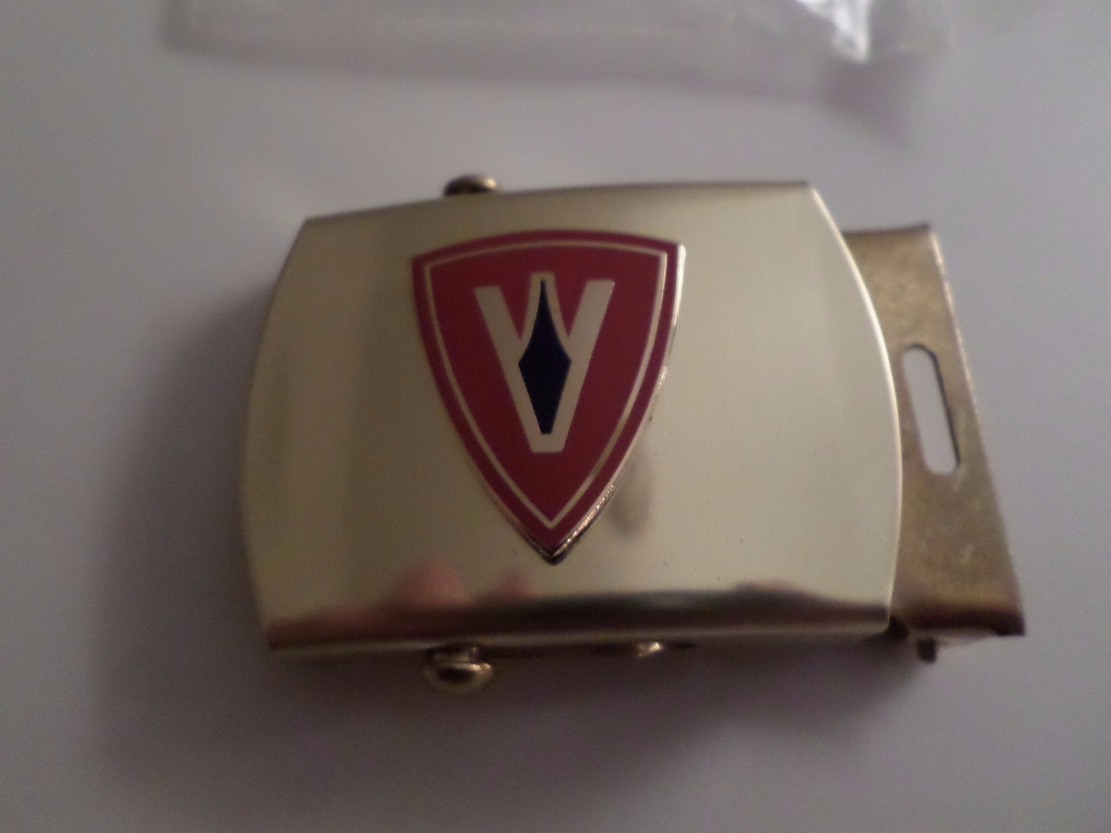 U.S MILITARY 5th MARINE CORPS SOLID BRASS BELT BUCKLE MADE IN THE U.S.A