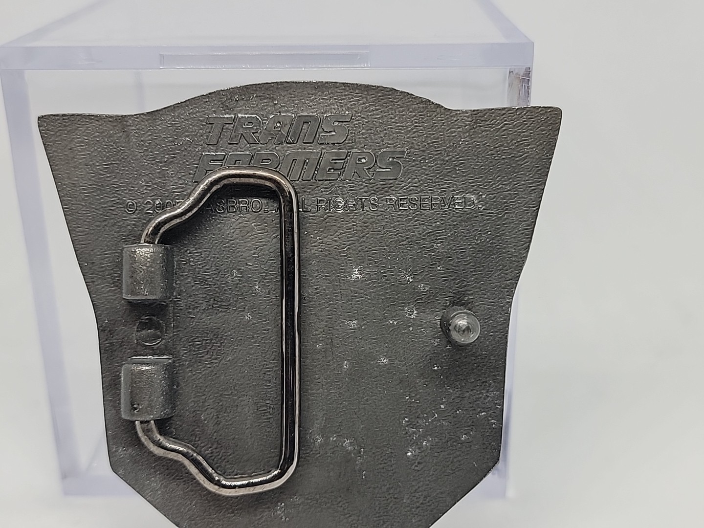 Vintage 2005 Transformers Autobot 3D Metal Belt Buckle Removable Interchangable