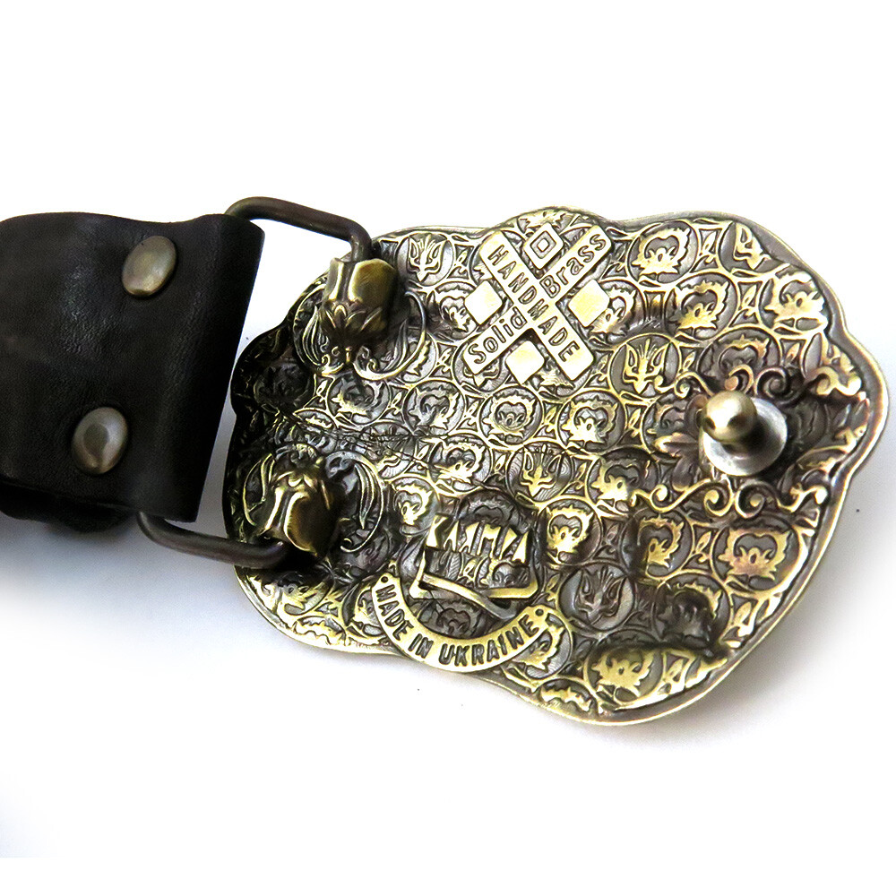 Belt buckle « Tree of life », Ornamental belt buckle, Floral belt buckle