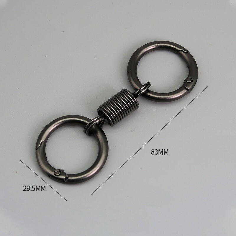 5 PCS Spring O Ring Key Buckle Bag Belt Strap Clip Clasp Hook Keyring