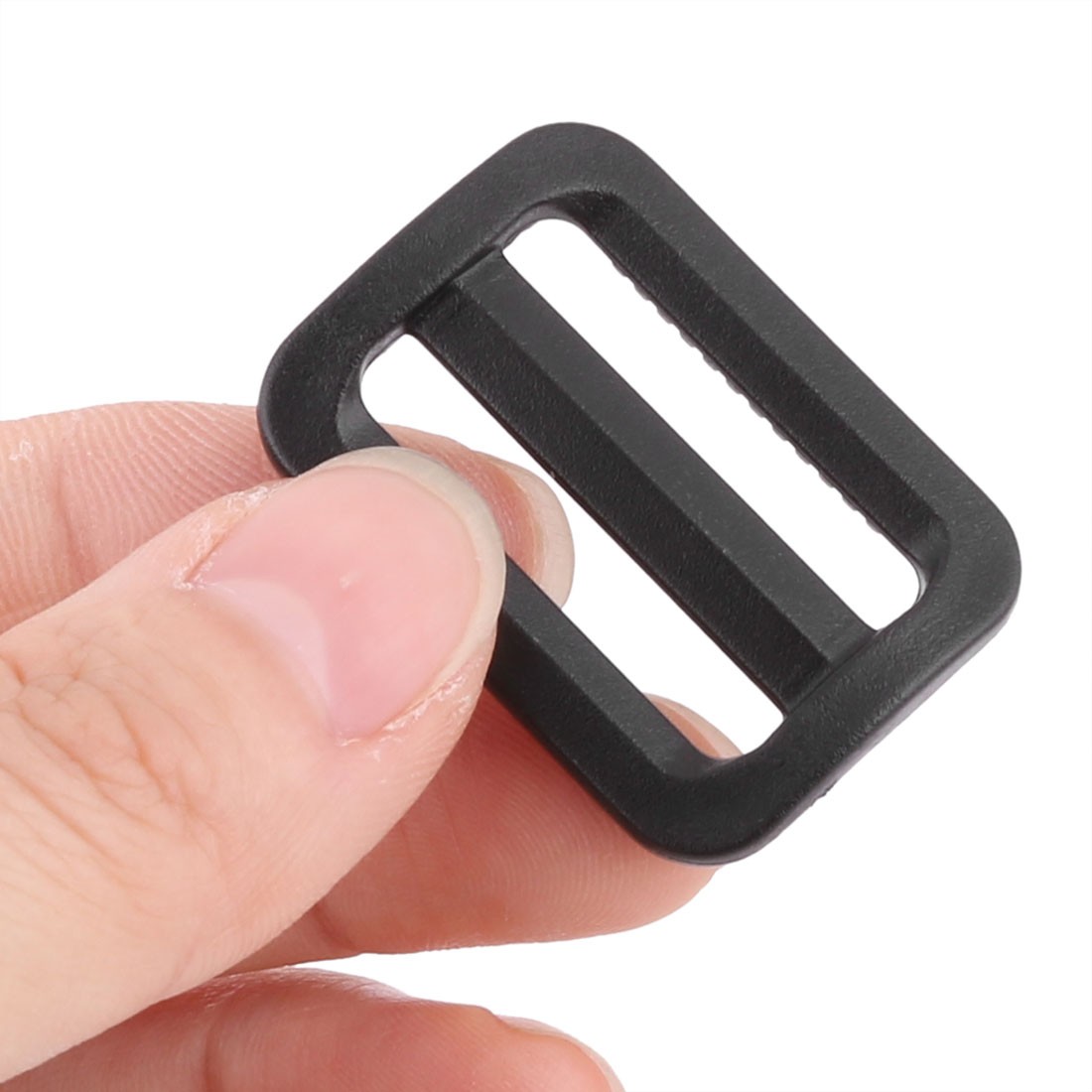 Travel Plastic Adjustable Backpack Glide Buckle Black 25mm Strap Width 15pcs
