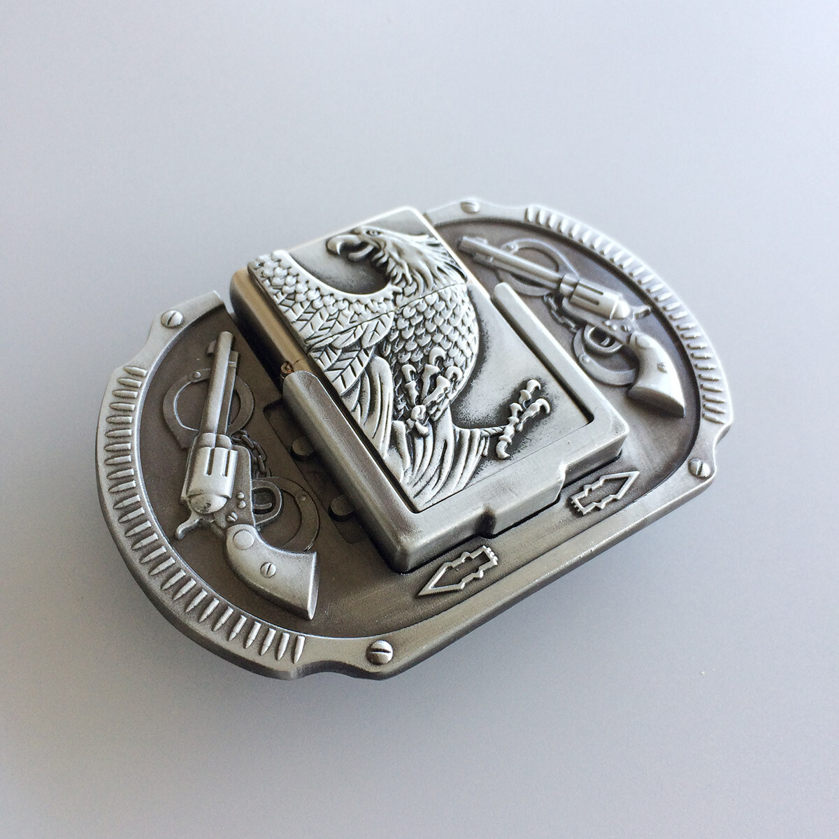 Vintage Style Western Eagle Wildlife Lighter Belt Buckle also Stock in the US