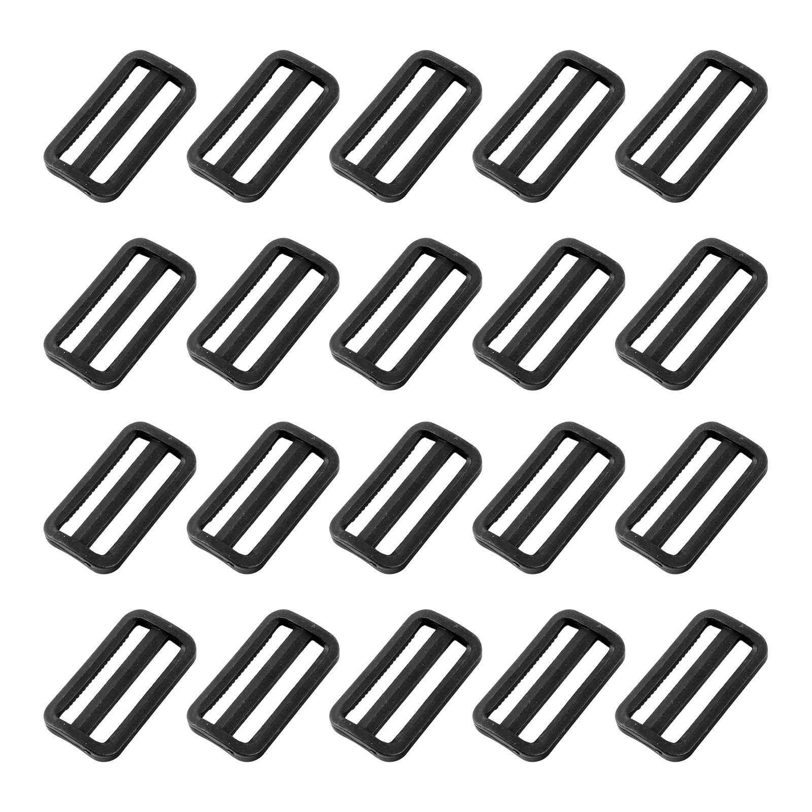 Bag Belt Glide Buckle (50mm/2&Prime;) 50Pcs, Plastic Adjustable Buckle Fasteners
