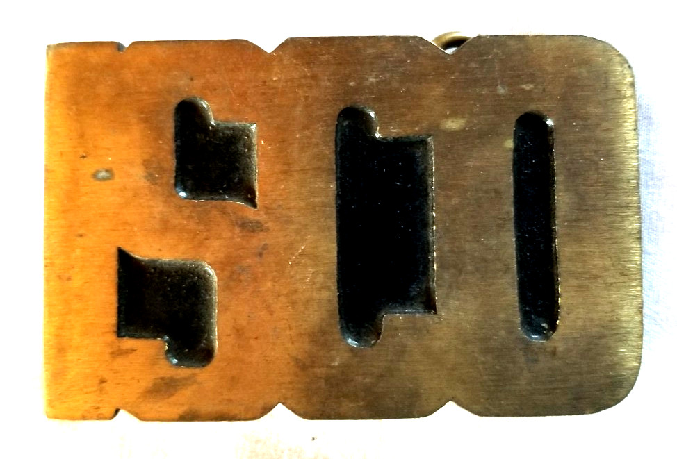 ISCO Brass Union Worker Trade Belt Buckle Provo Utah Dynabuckle VTG Occupations