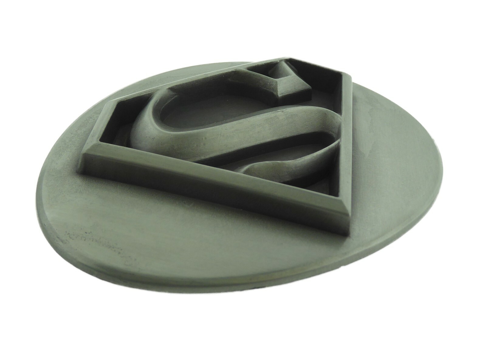 Vintage Superman Belt Buckle Men Gray Metal DC Comics Original Cosplay Halloween