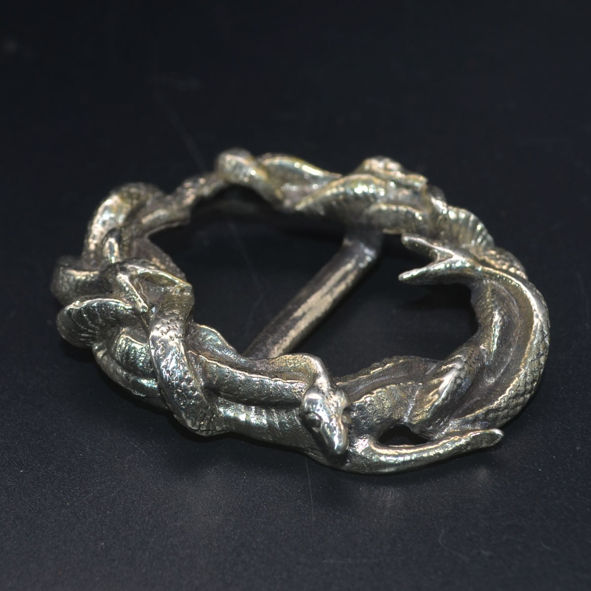 Lost Wax Casting Solid Brass Copper Snake Belt Buckle, For Width 35mm belt