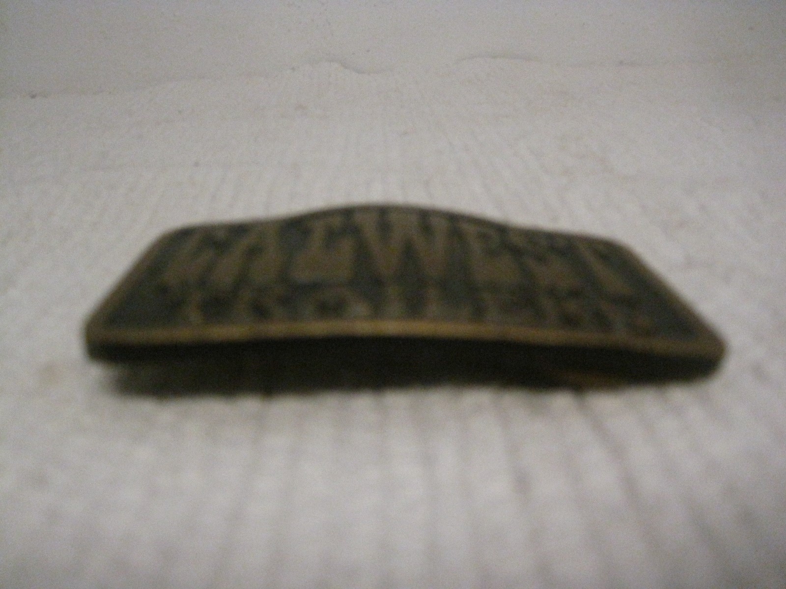 Dynabuckle CALWEST TRAILERS Provo Utah Brass Belt Buckle 3 1/4&Prime; x 2 1/2&Prime;