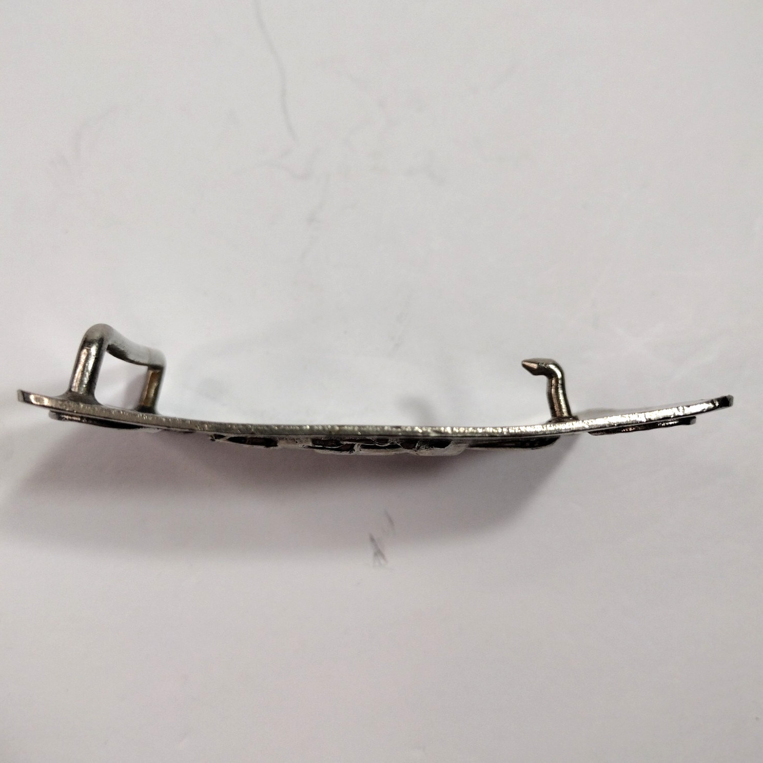 Belt Buckle Metal Running Horse Four Horseshoes Silver Tone 3.5&Prime; x 2(5/8) »