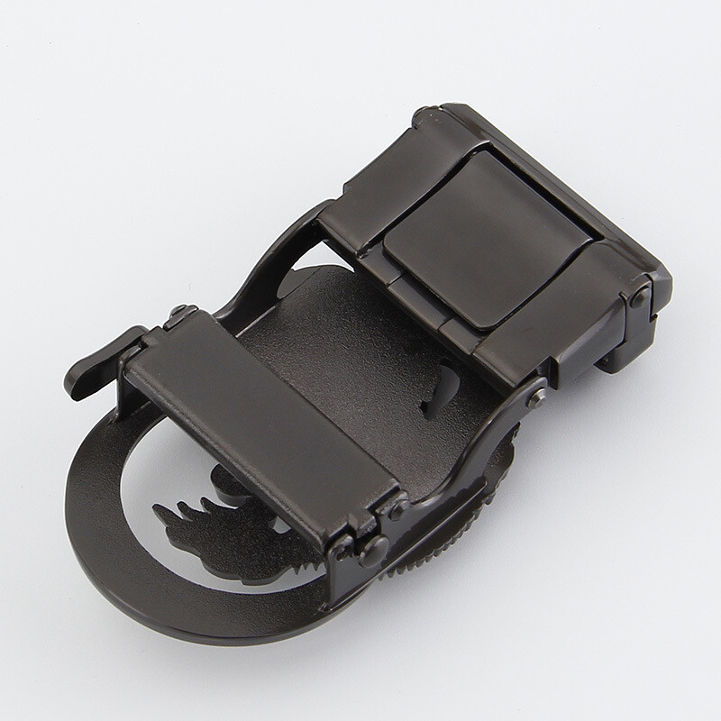 1PC Ratchet Belt Buckle Replacement Dragon Metal Gold Black Retro 1.37&Prime;/35mm