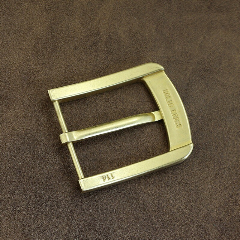 Replacement Solid Brass Pin Buckle 40mm Inside Width Leather Belt Buckle