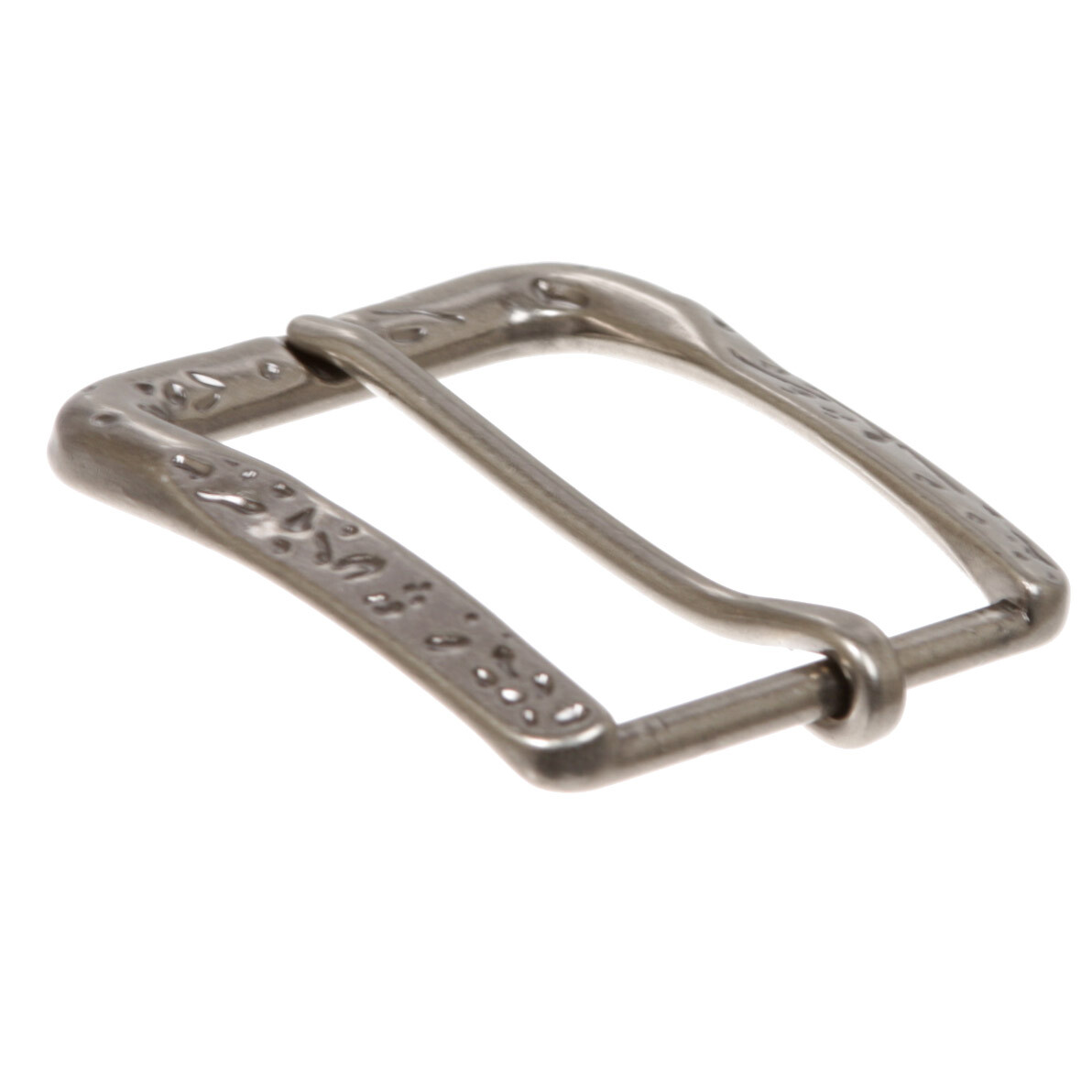 1 5/8&Prime; (39.5mm) Single Prong Hammered Rectangular Replacement Belt Buckle