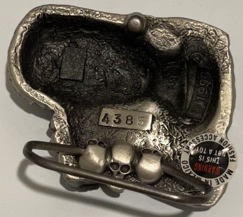 Mummy Haunted Spooky Egypt Tomb Sarcophagus Zinc Alloy Belt Buckle