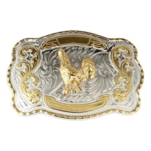 Gold Scorpion Double Color Big Animal Belt Buckle for Man Alloy Cowboy Western