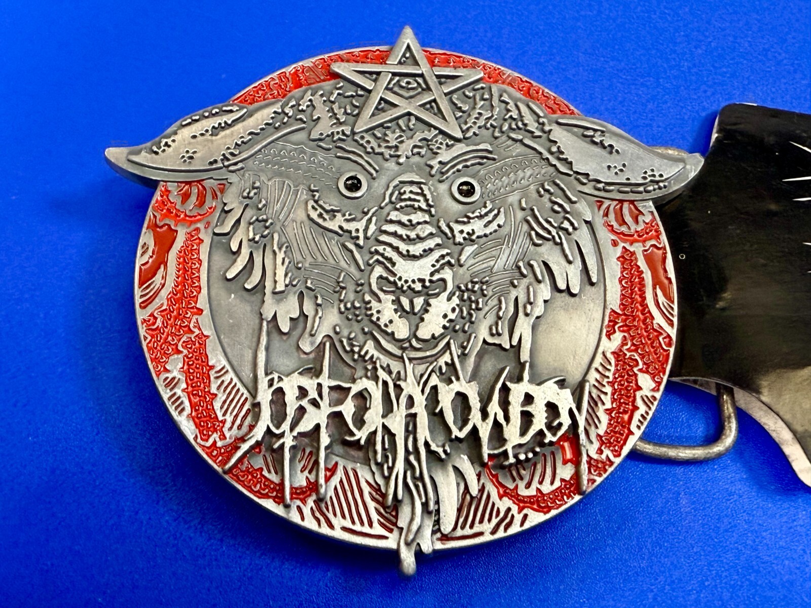 Lamb of God Symbol Logo Job for Cowboy American Heavy Metal Band Belt Buckle