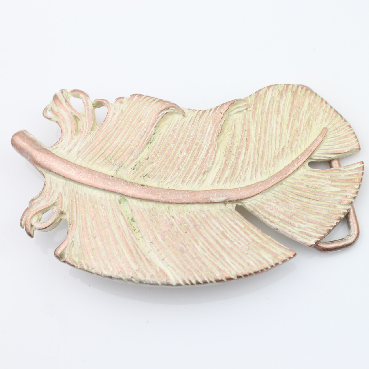 Belt buckle feather antique rose removable buckle buckle for 4 cm leather belt