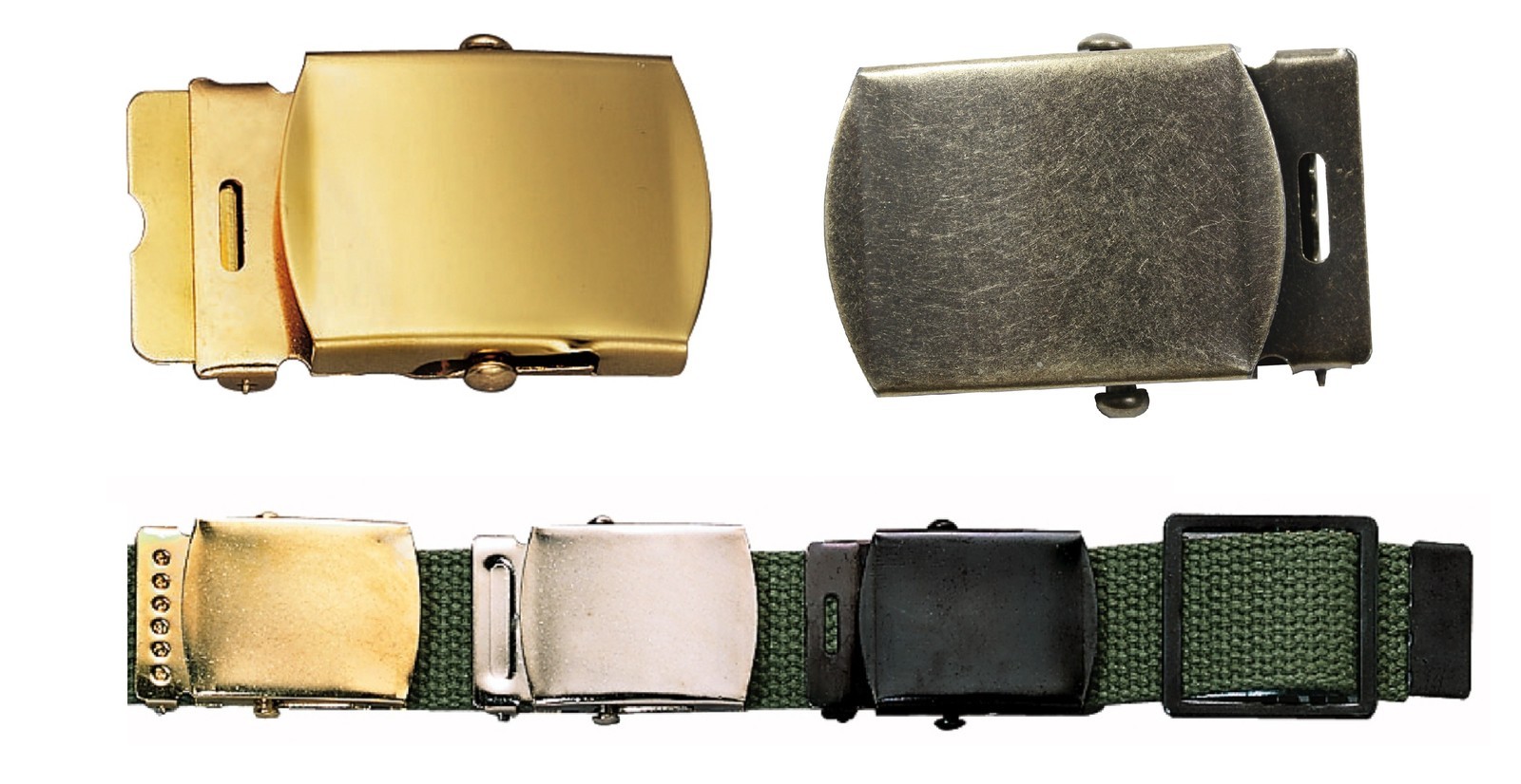 Belt Buckle – Chrome, Brass, Black, Vintage Brass or Open Face Belt Buckles