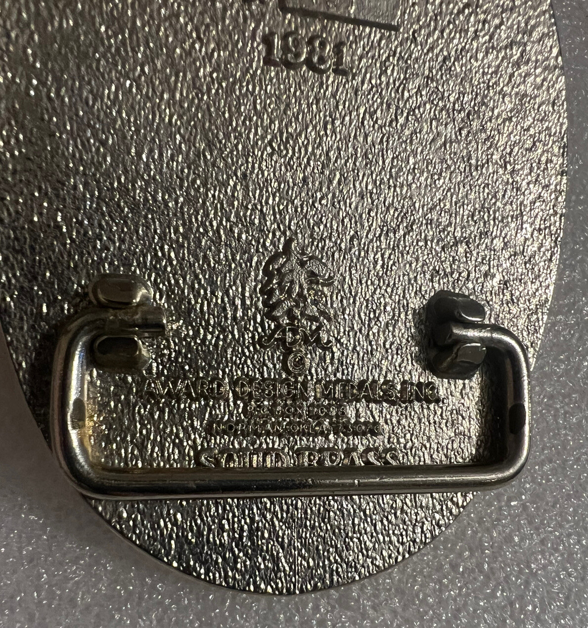 1981 TOTCO COMPANY BELT BUCKLE – HEAVY BRASS – VTG New Unused Offshore Plated