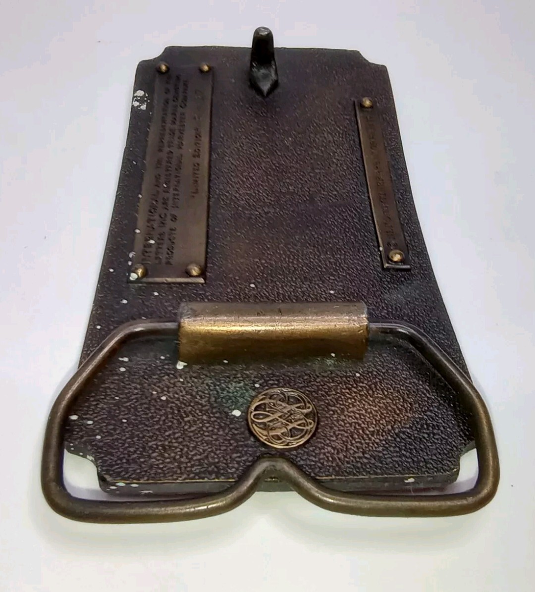 International Auto Wagon Limited Edition Belt Buckle Bergamot Brass Works 1974