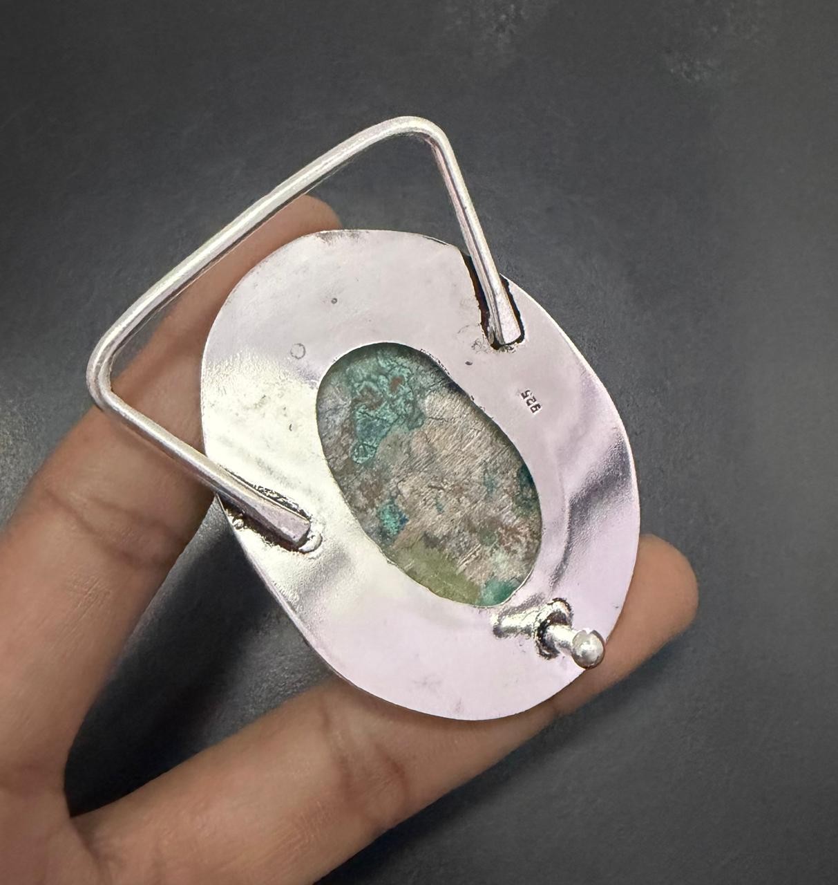 Chrysocolla Gemstone 925 Sterling Silver Handmade Belt Buckles Gift For