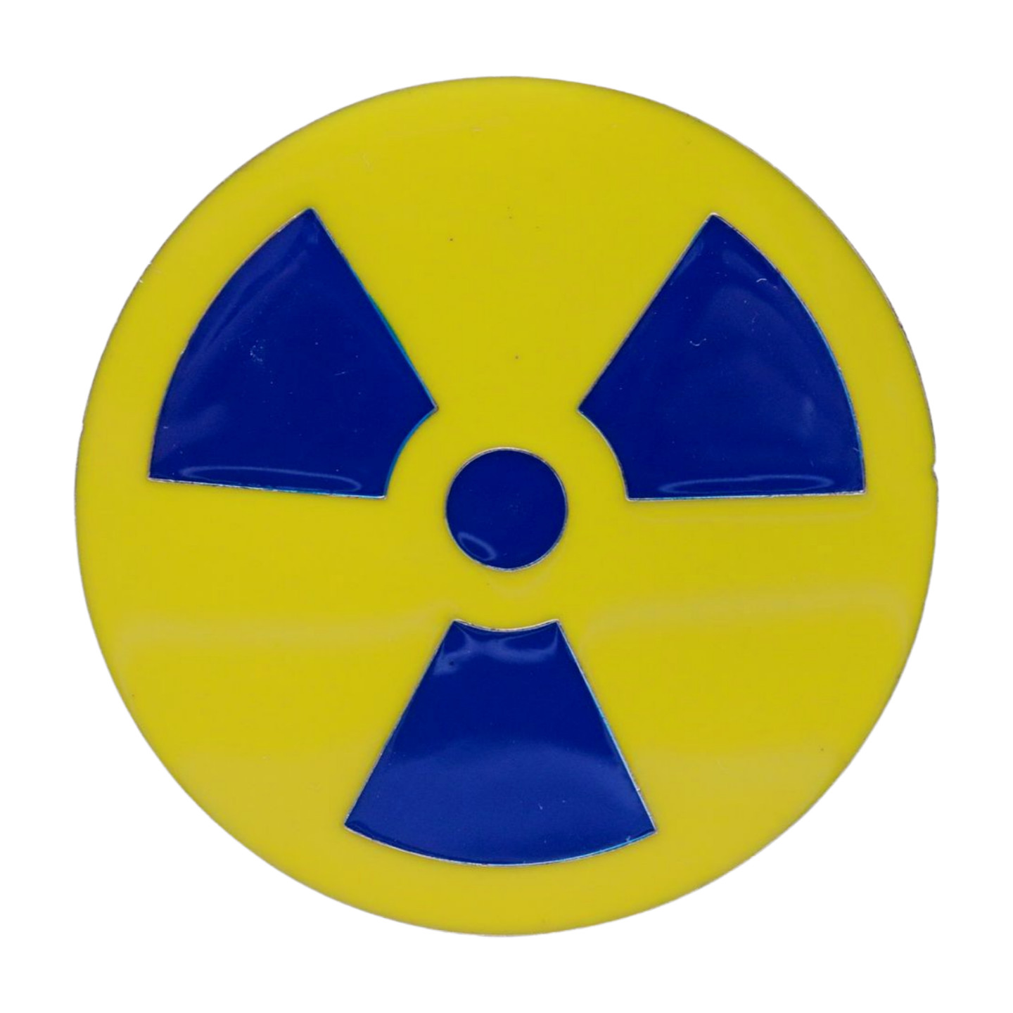 Unisex Fashion Belt Buckle Silver Metal Yellow Nuke Bomb Nuclear Animation Anime