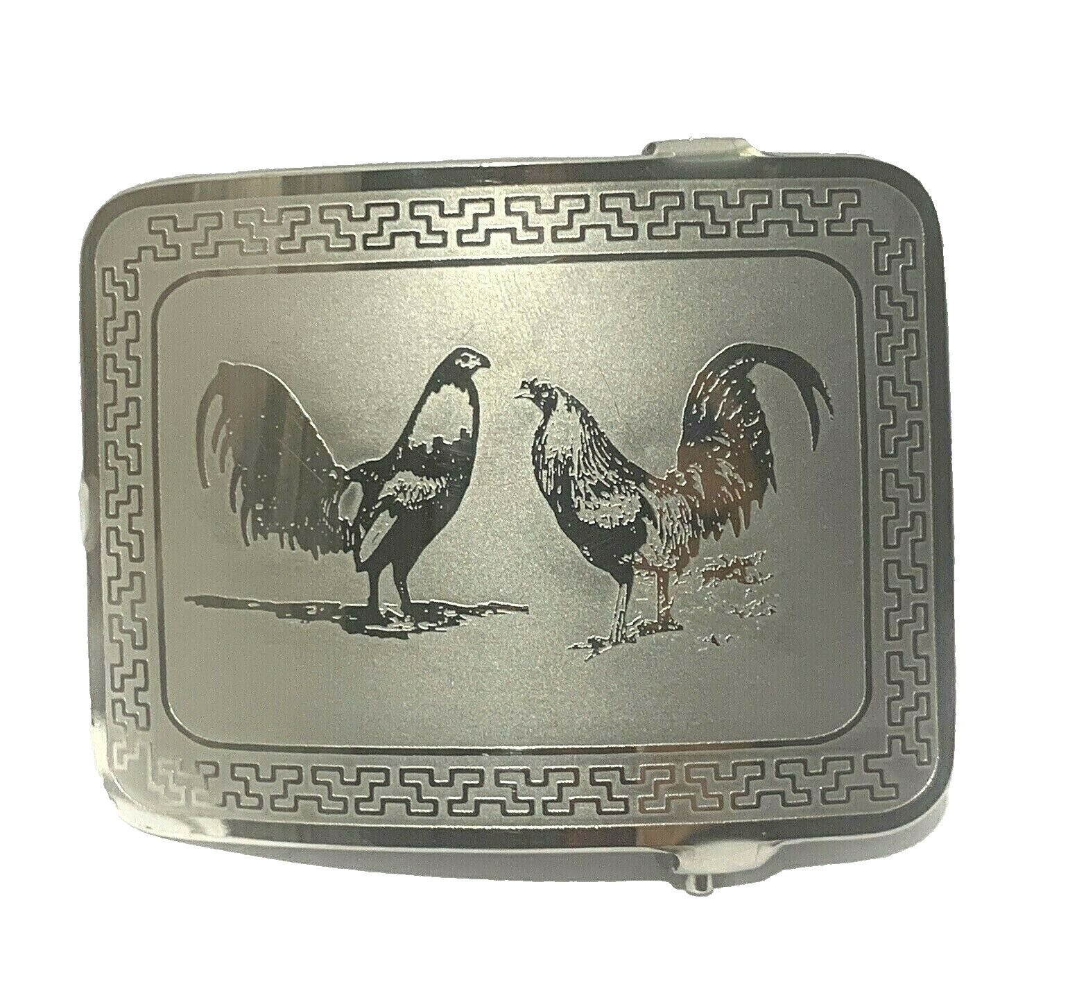 MEXICAN CHARRO WESTERN BELT BUCKLE. HEBILLA CHARRA GALLO. HEBILLA VAQUERA RODEO