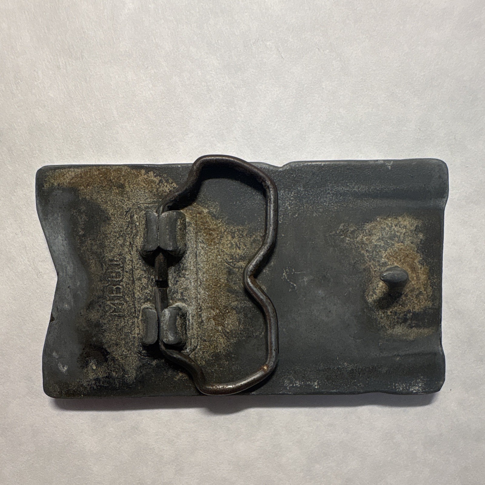 Lot of 2 Men’s Western Metal Belt Buckles Samson Rectangular Fits 1.5 in