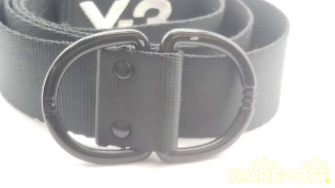 ADIDAS Y-3 Belt Black Nylon Japan